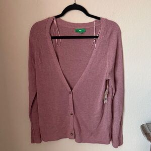 Dip Mauve Cardigan Sweater cotton